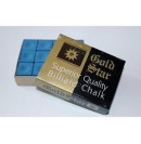 Box With 2 Piece Billiard Chalk Goldstar Billiards Chalk Blue